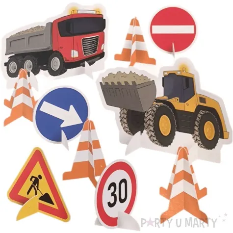 dekoracja na stol construction budowa amscan 10 szt