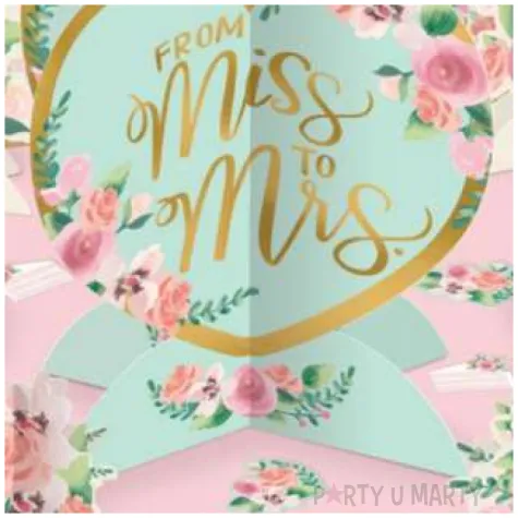 dekoracja na stol from miss to mrs amscan 27 szt