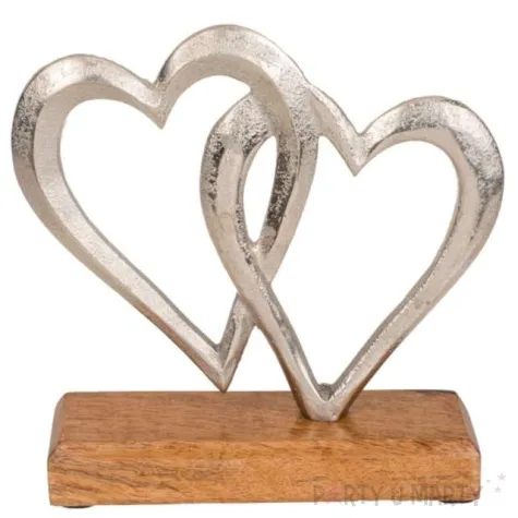 dekoracja na stol serca kemis 17 x 17 x 5 cm
