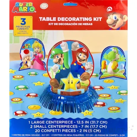 dekoracja na stol super mario z konfetti amscan 23 szt