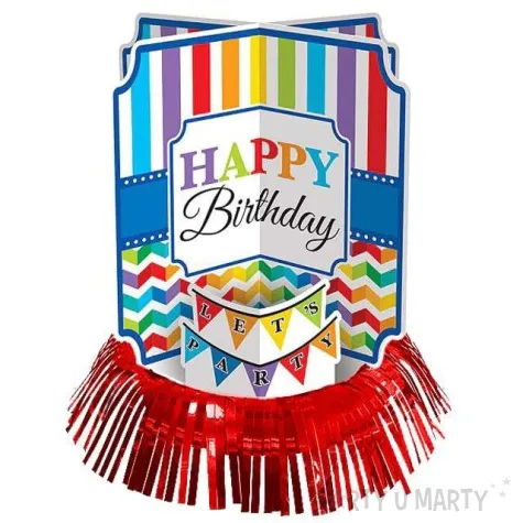 dekoracja na stol urodziny happy birthday amscan 3 szt