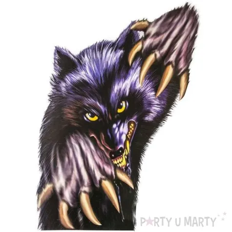 dekoracja na szybe wilkolak 60x43 cm