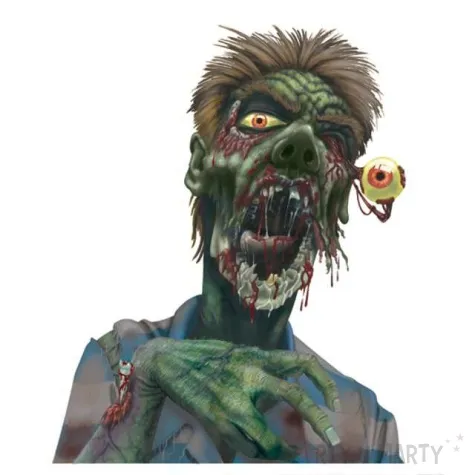 dekoracja na szybe zombie reka 61x30 cm