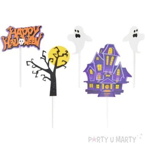 dekoracja na tort happy halloween mix arpex 5 szt