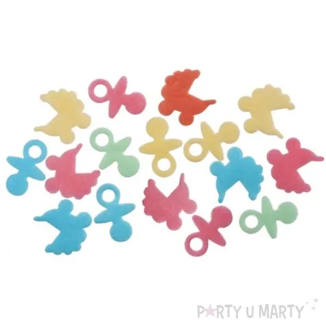 dekoracja na tort konfetti baby shower mix dekora 38g