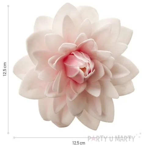 dekoracja na tort kwiat dalia rozowa dekora 12 5 cm