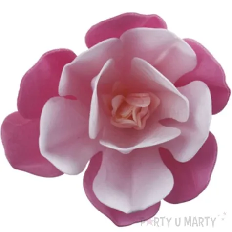 dekoracja na tort kwiat magnolia rozowa dekora 6 szt