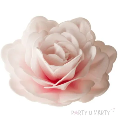 dekoracja na tort kwiat roza rozowa dekora 12 5 cm