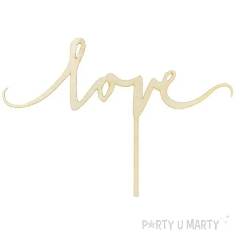 dekoracja na tort love partydeco 23 cm