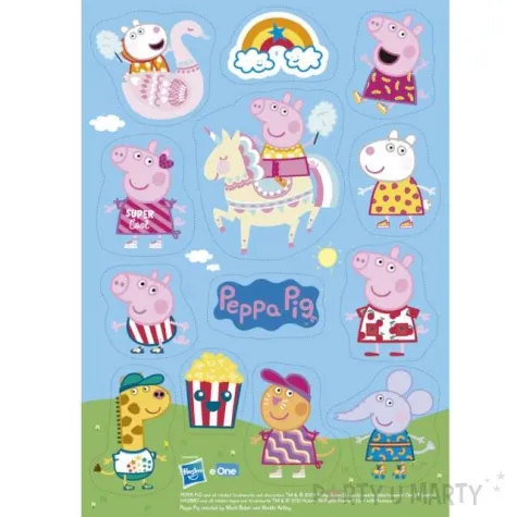 dekoracja na tort oplatki swinka peppa dekora 5 5 cm 20 szt