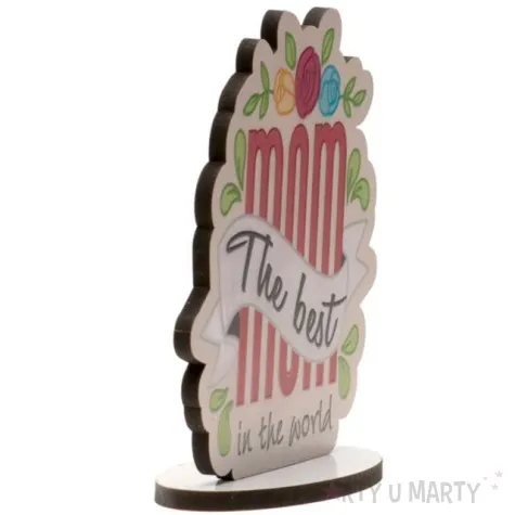 dekoracja na tort the best mom in the world najlepsza mama na swiecie dekora 11 5 cm