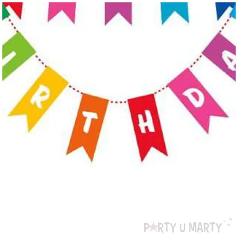 dekoracja na tortu happy birthday baner mix unique 20 cm