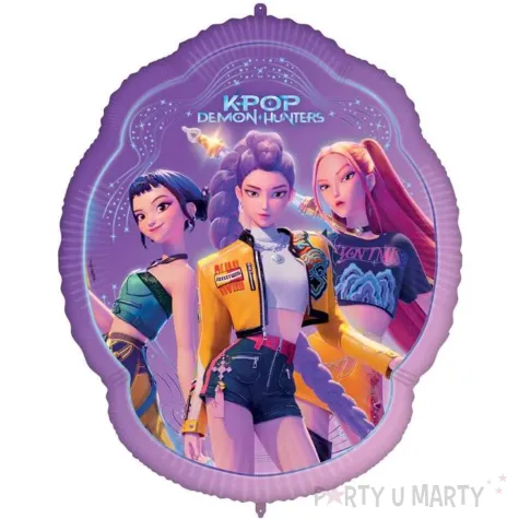 dekoracja na urodziny dzien dziecka balon foliowy xl kpop demon hunters 39 shp