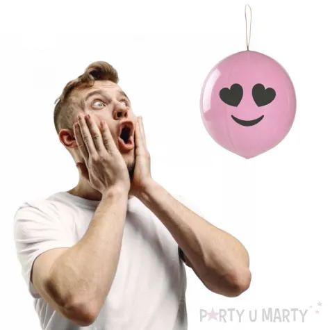 dekoracja na urodziny dzien dziecka balony wiszace serca rozowe pastelowe 12 50 szt