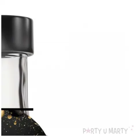 dekoracja na urodziny zawieszki na alokohol liczba 40 czarno zlota glamour 10 szt