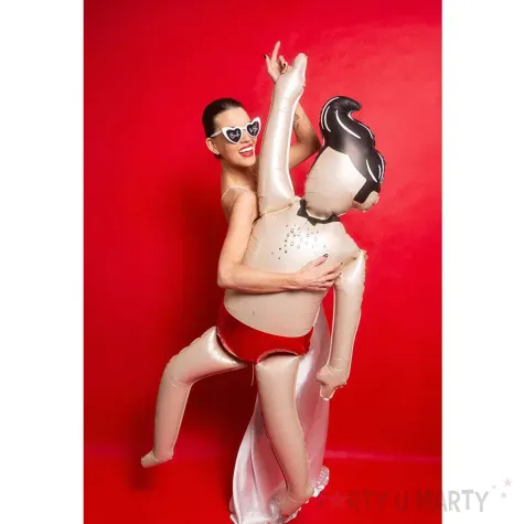 dekoracja na wieczor panienski kawalerski urodziny balon foliowy facet 69