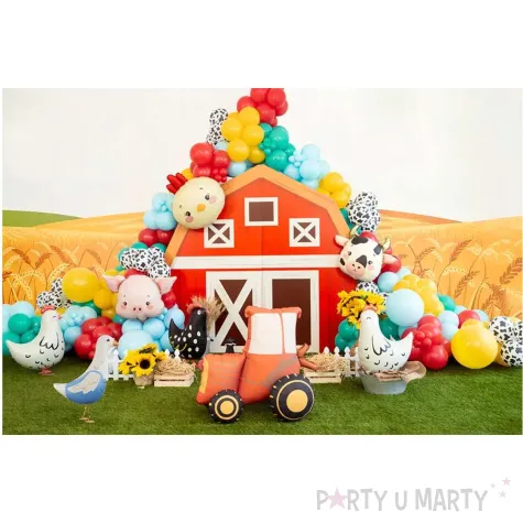 dekoracja na wiejskie party farma balon foliowy wiejskie zwierzeta swinka