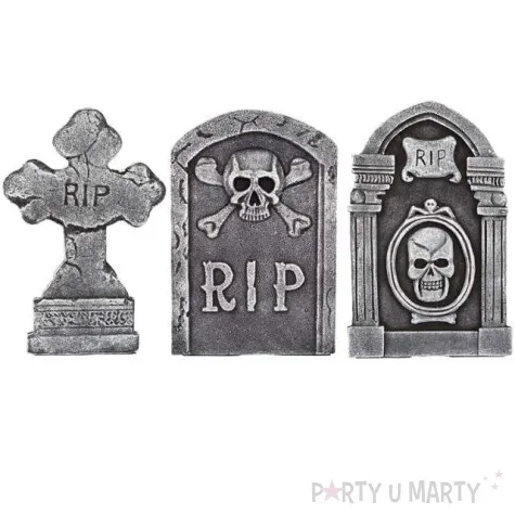 dekoracja nagrobek krzyz szara amscan 31 cm