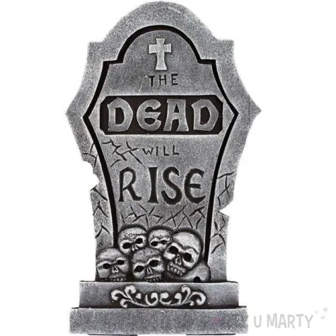 dekoracja nagrobek umarli powstana szara amscan 56 cm