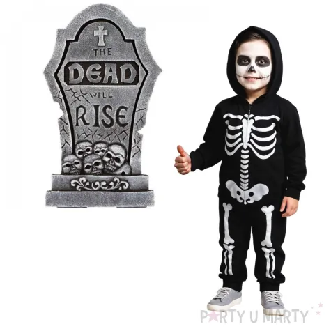 dekoracja nagrobek umarli powstana szara amscan 56 cm