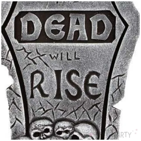 dekoracja nagrobek umarli powstana szara amscan 56 cm