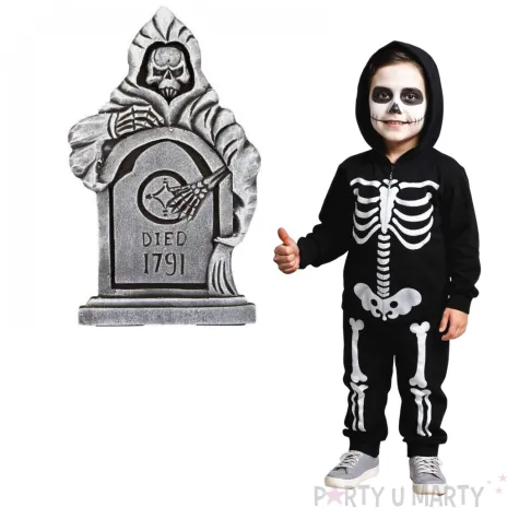 dekoracja nagrobek zniwiarz szara amscan 56 cm