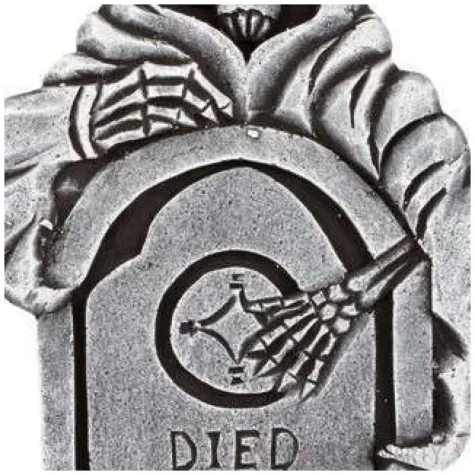 dekoracja nagrobek zniwiarz szara amscan 56 cm