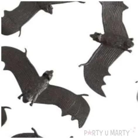 dekoracja nietoperze czarna carnival toys 13 cm 6 szt