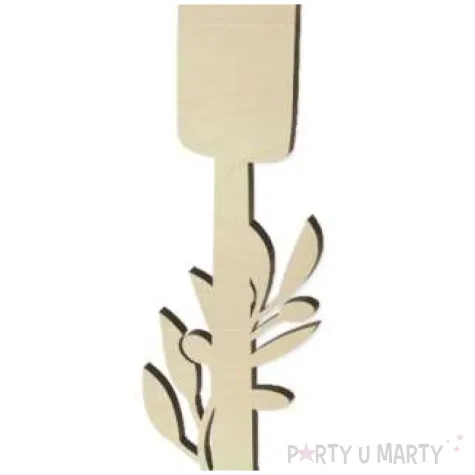 dekoracja numer na stol 1 drewno 24 cm