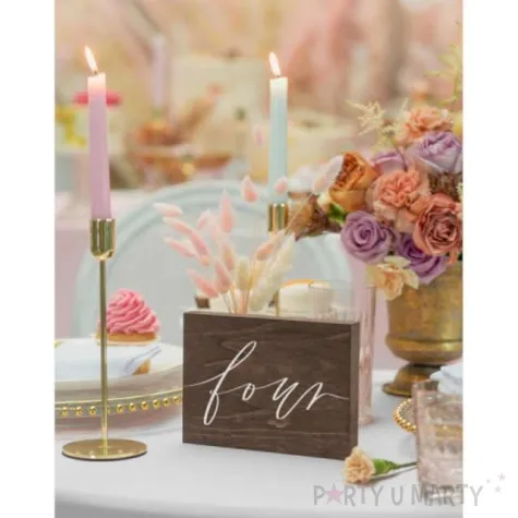 dekoracja numer na stol four partydeco 2x18x12 5 cm