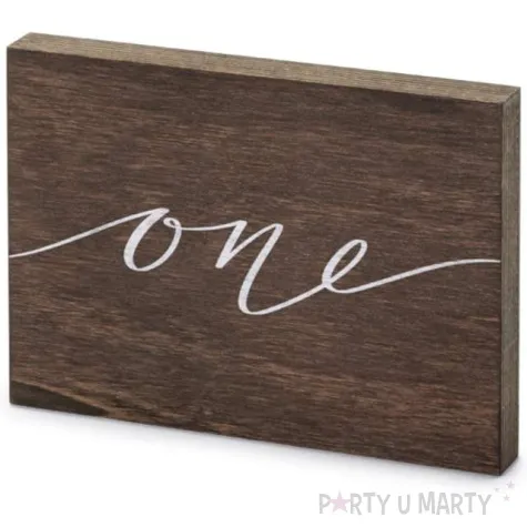 dekoracja numer na stol one partydeco 2x18x12 5 cm