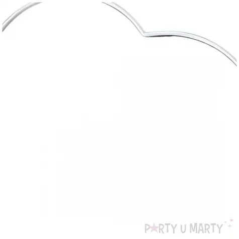 dekoracja obrecz chmurka biala dekorlamp 40 cm