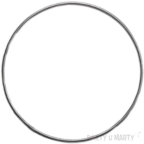 dekoracja obrecz kolo srebrna dekorlamp 10 cm