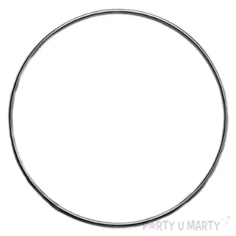 dekoracja obrecz kolo srebrna dekorlamp 100 cm