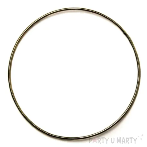 dekoracja obrecz kolo zlota matowa dekorlamp 10 cm