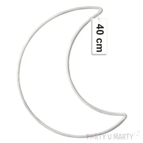 dekoracja obrecz ksiezyc biala dekorlamp 40 cm