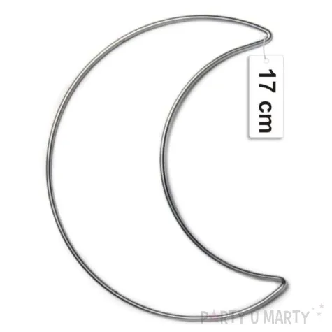 dekoracja obrecz ksiezyc srebrna dekorlamp 17 cm