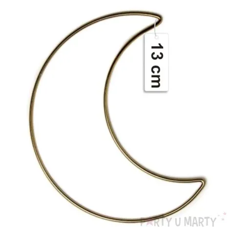 dekoracja obrecz ksiezyc zlota matowa dekorlamp 13 cm