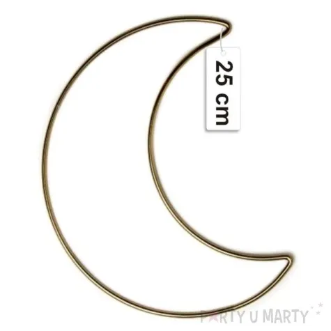 dekoracja obrecz ksiezyc zlota matowa dekorlamp 25 cm