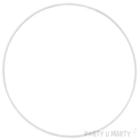 dekoracja obrecz lapacz snow biala czakos 25cm