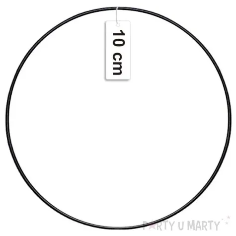 dekoracja obrecz lapacz snow czarna dekorlamp 10cm