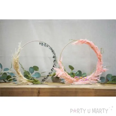 dekoracja obrecz na podstawie zlota chaks 30 cm