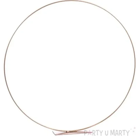 dekoracja obrecz na podstawie zlota chaks 50 cm