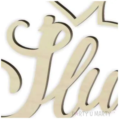 dekoracja obrecz okragla slub drewniana 40cm