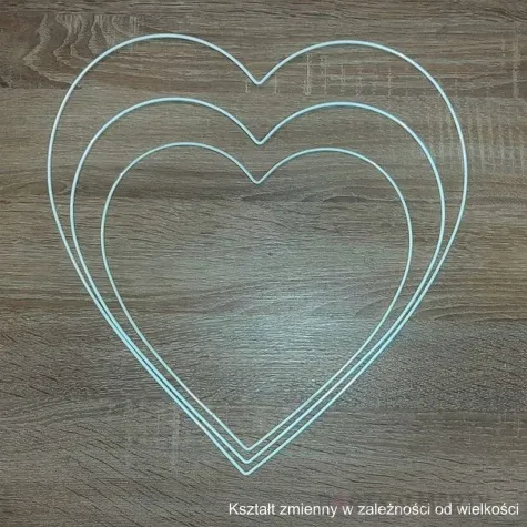 dekoracja obrecz serce czarna dekorlamp 30 cm