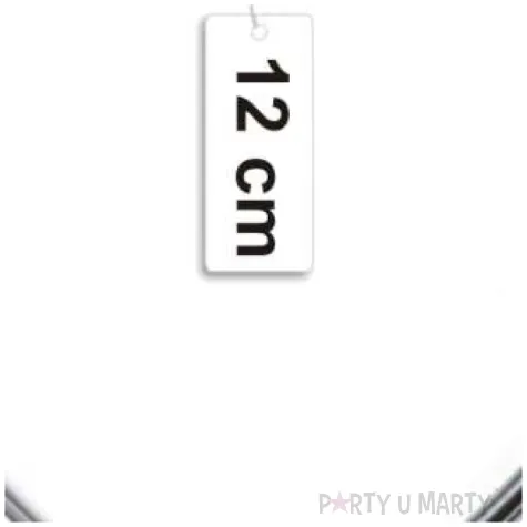 dekoracja obrecz serce srebrna dekorlamp 12 cm