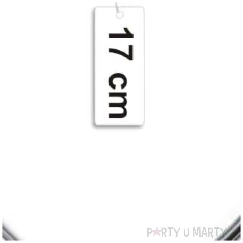 dekoracja obrecz serce srebrna dekorlamp 17 cm