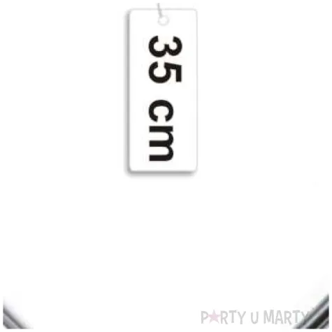 dekoracja obrecz serce srebrna dekorlamp 35 cm