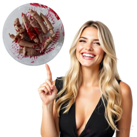 dekoracja odciete palce guirca 8 szt