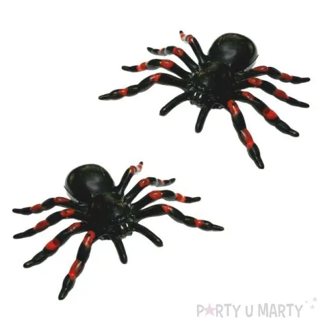 dekoracja pajak czarno czerwony 2 szt